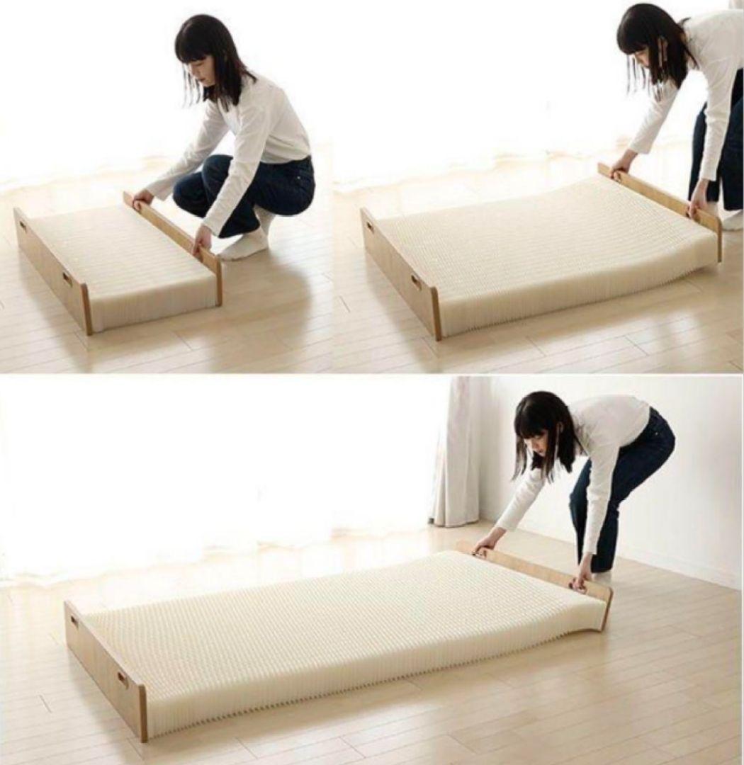【5/16終了新品未使用】モリリン3way 紙製アコーディオンベッド＆マットレス