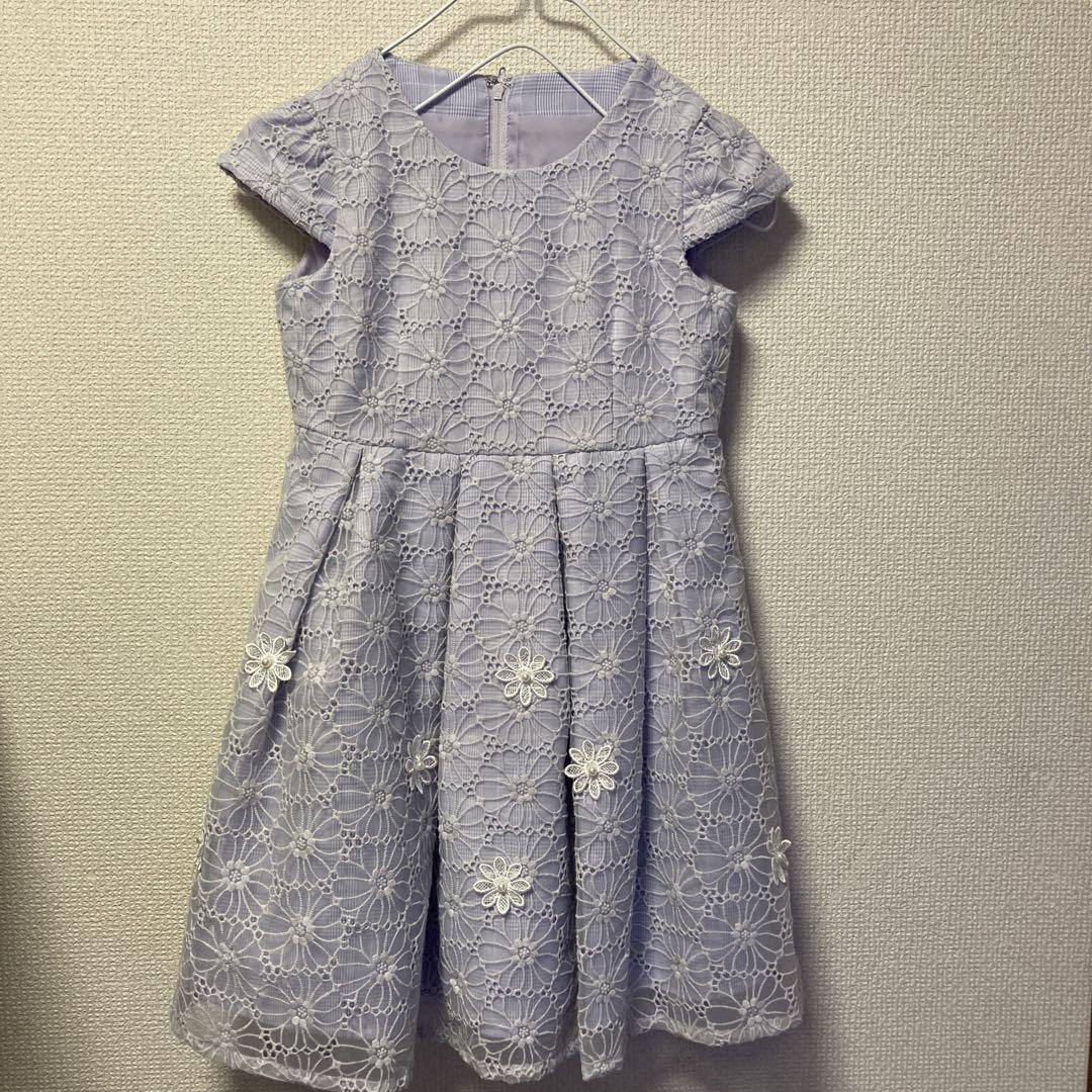 【CHOPIN 】フラワーパステルレースアンサンブル　115cm