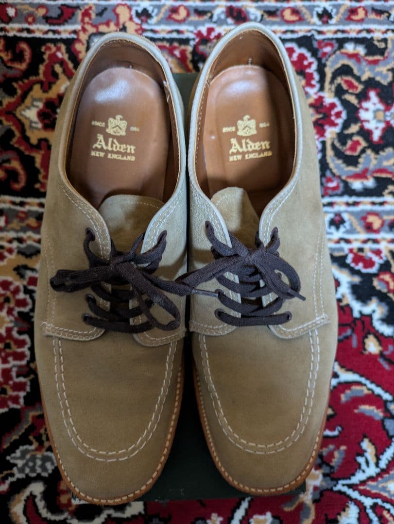 ALDEN オールデン Uチップ スウェード ブリックソール