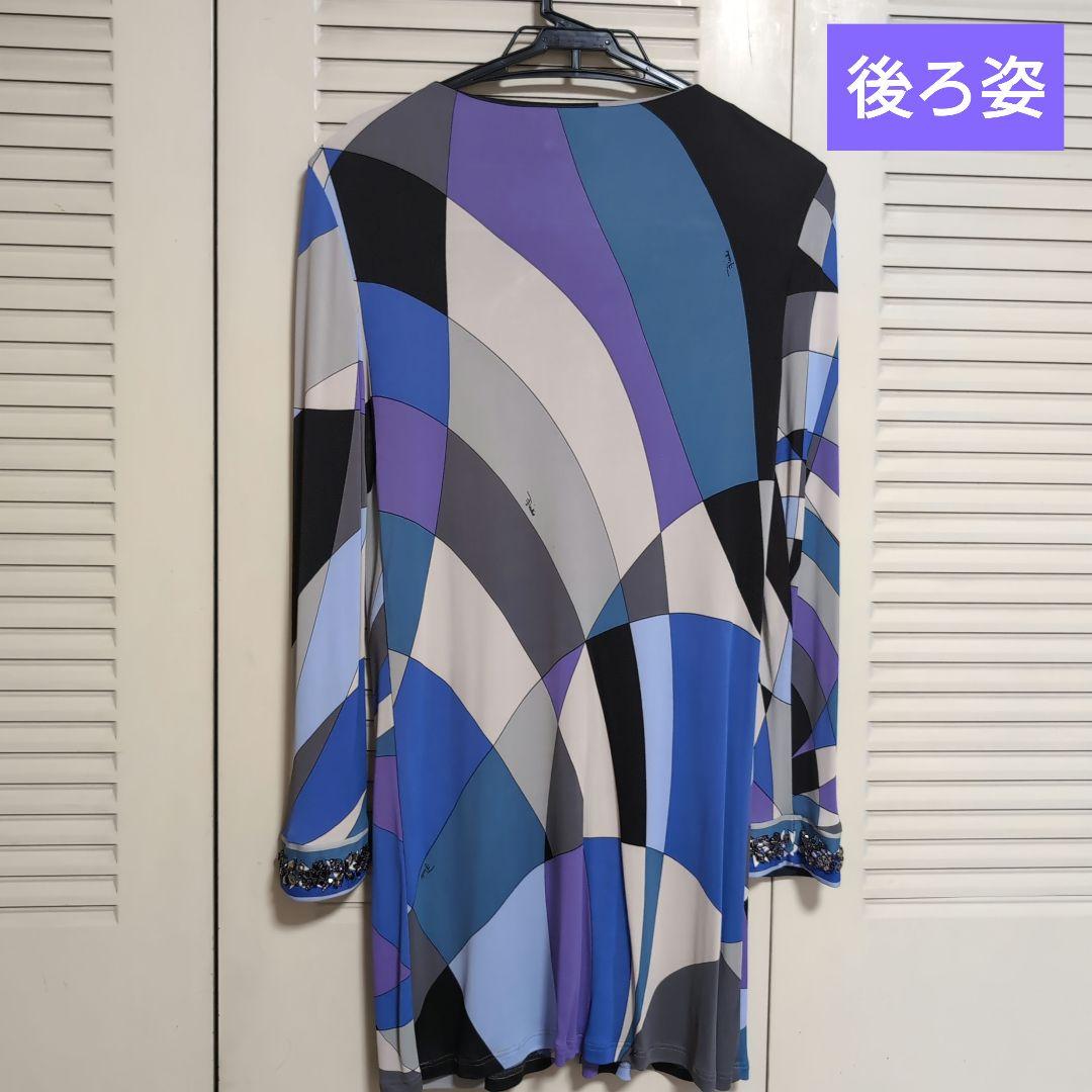 ✨取り下げ間近✨　エミリオ・プッチ、チュニック、白紫、ビジュー付限定モデル