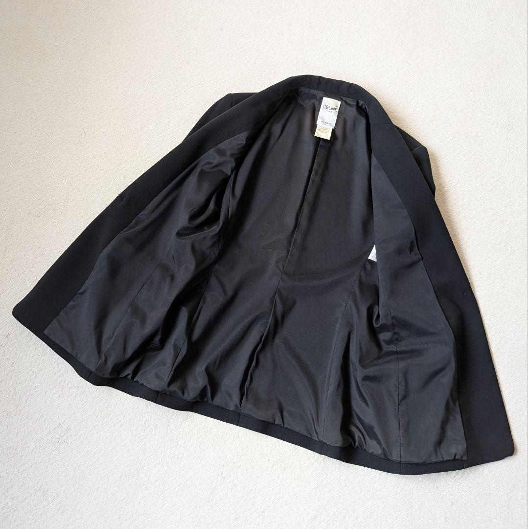 CELINE セリーヌ スーツ ジャケット スカート ネイビー系 サイズ38
