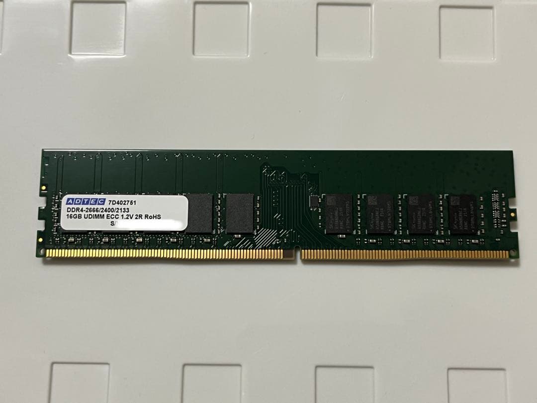 l*s様 ADTEC DDR4 16GB ECC UDIMM 2666MHz