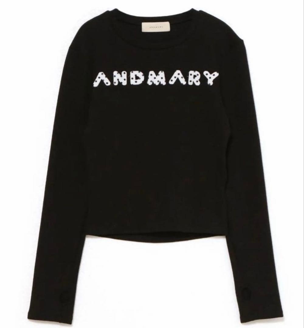 トップス ANDMARY Mary logo pattern tops