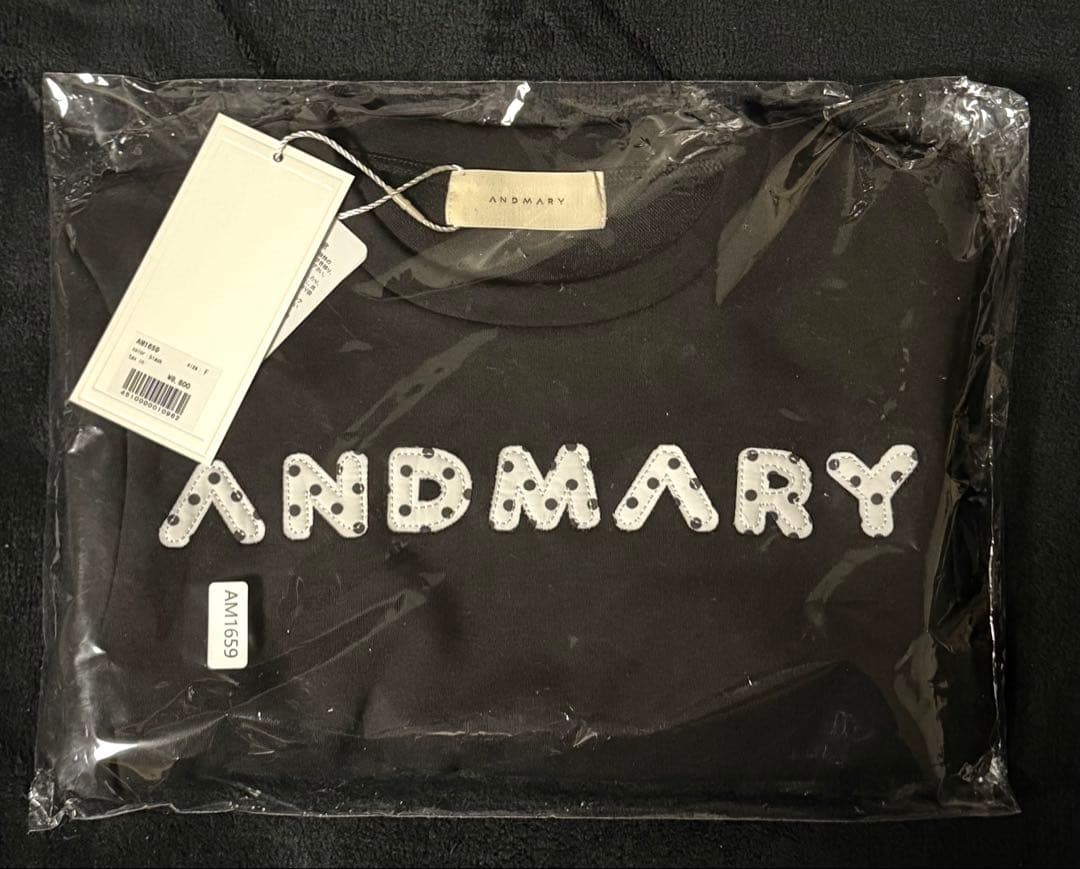 トップス ANDMARY Mary logo pattern tops