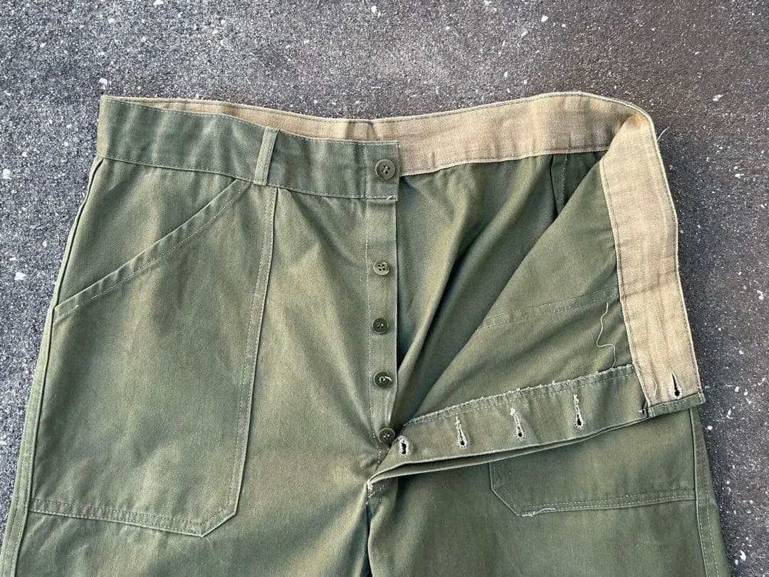 50's~ HBT French army ベイカーパンツ ヘリンボーン