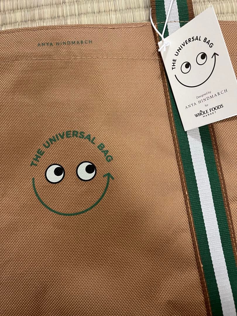 アニヤハインドマーチ　ホールフーズ　エコバッグ　ANYA HINDMARCH