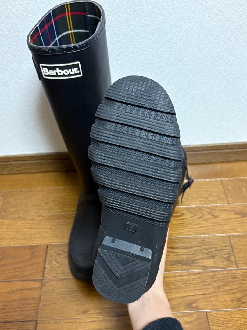 【美品】Barbour レインブーツ