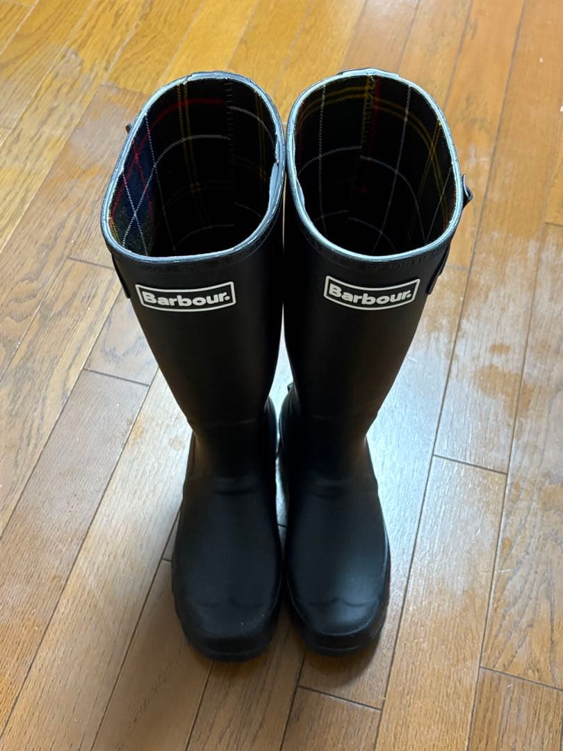 【美品】Barbour レインブーツ