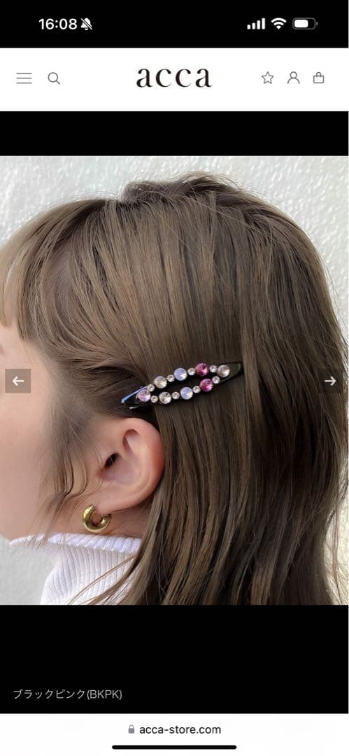 acca ベリー アーモンドクリップ ベリー ベッコクリップ セット