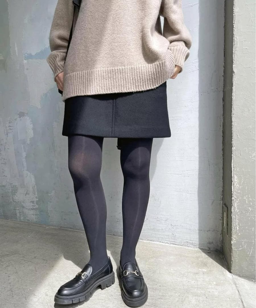 Spick&Span / スピックアンドスパン メルトンAラインミニスカート