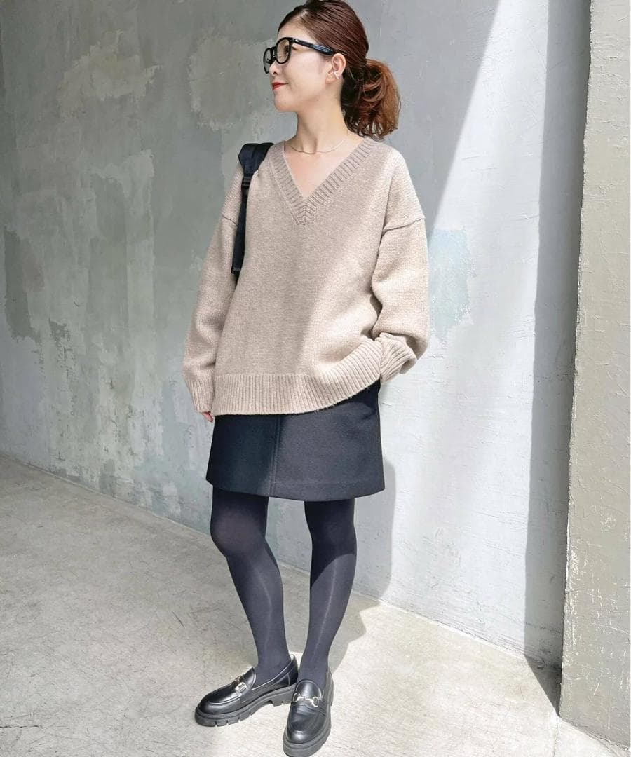 Spick&Span / スピックアンドスパン メルトンAラインミニスカート