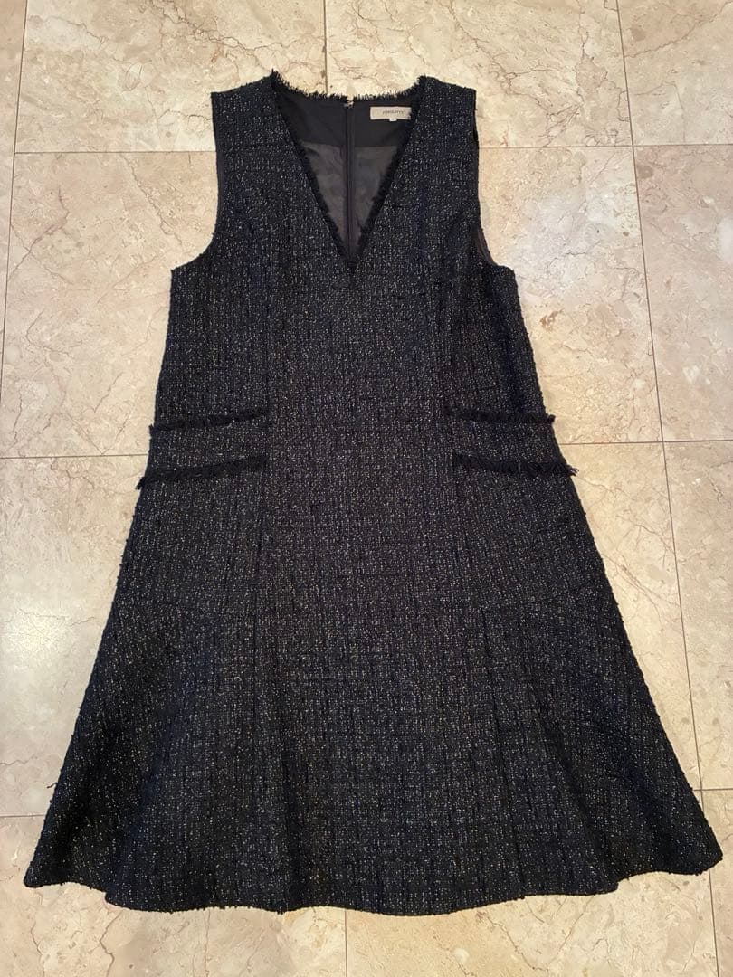 ジャスグリッティー　ツイードラメジャンパースカート