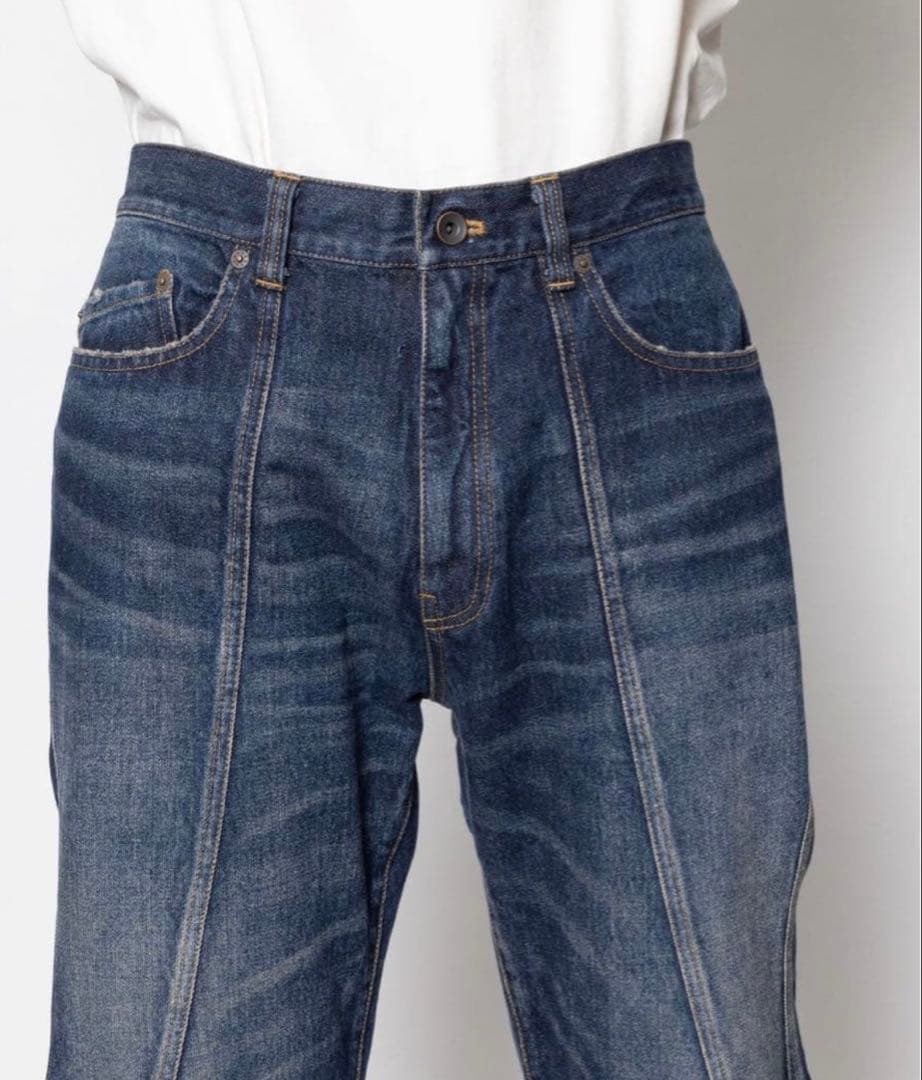 パンツ KHOKI 3D cutting denim pants size 1