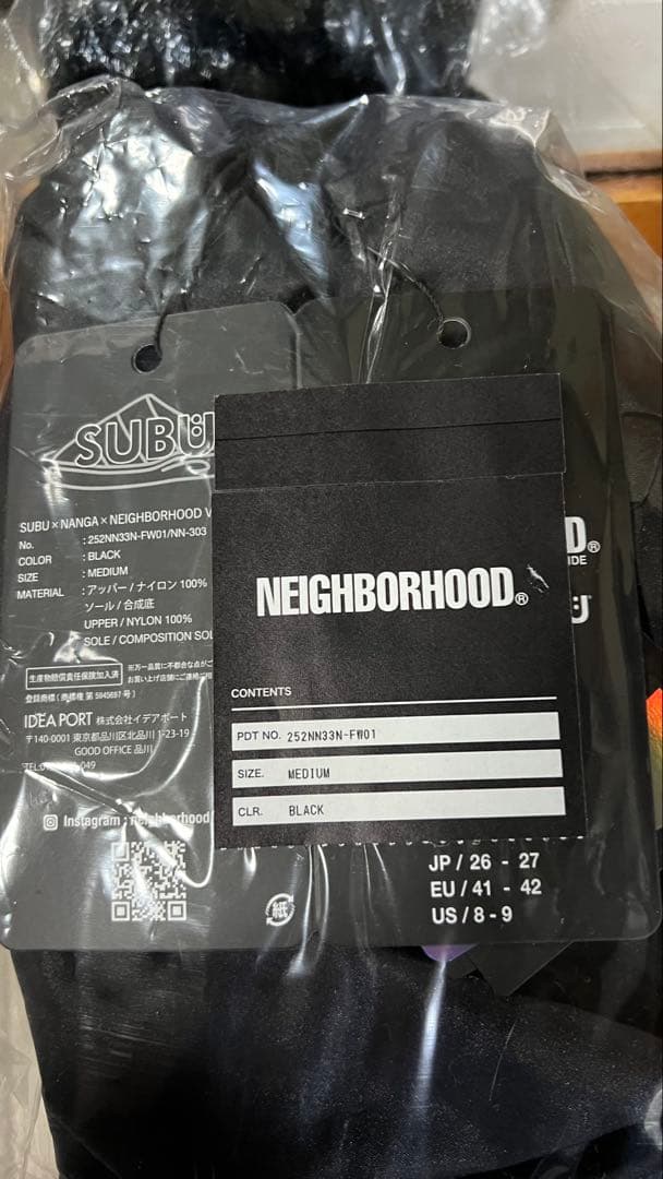 NEIGHBORHOOD NH X NANGA X SUBU . VAMP 黒M