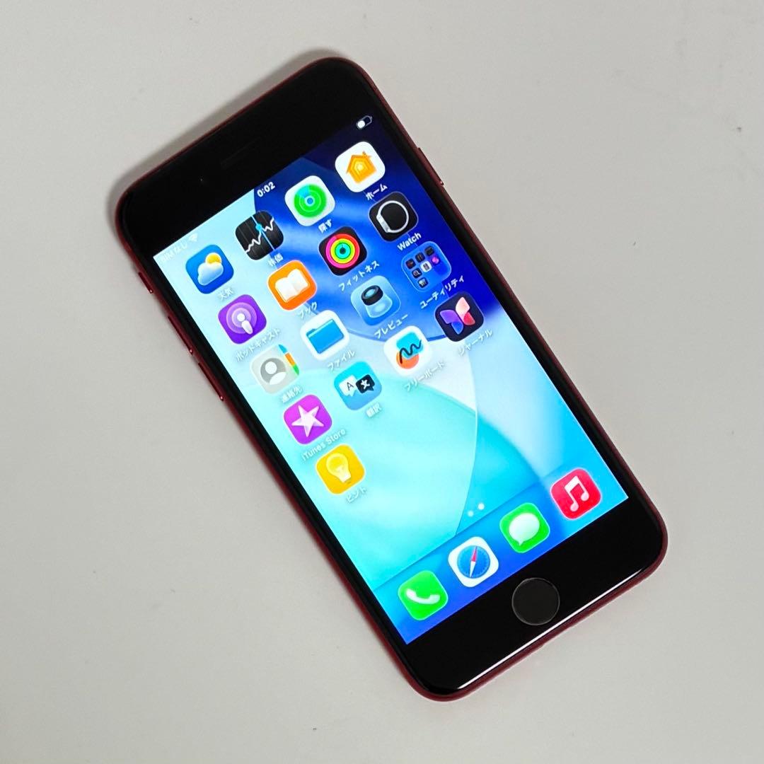 M41美品【電池新品100％表示】iPhone SE3 64GB レッド