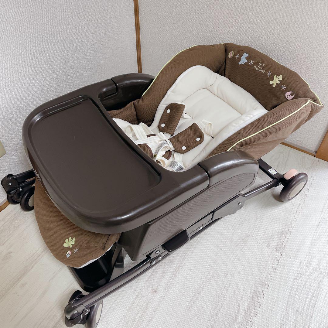 美品 Aprica ユラリズム クッション EW くまさんといっしょ 78738