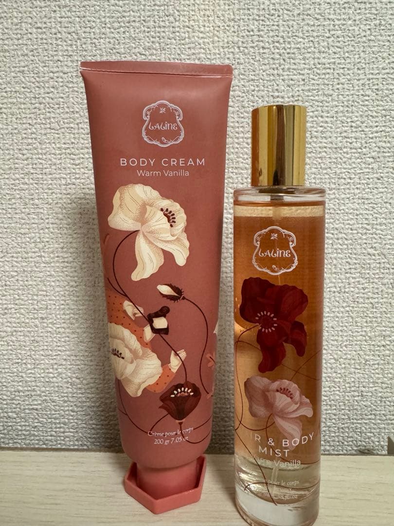 Laline ウォームバニラ ボディクリーム ボディミスト
