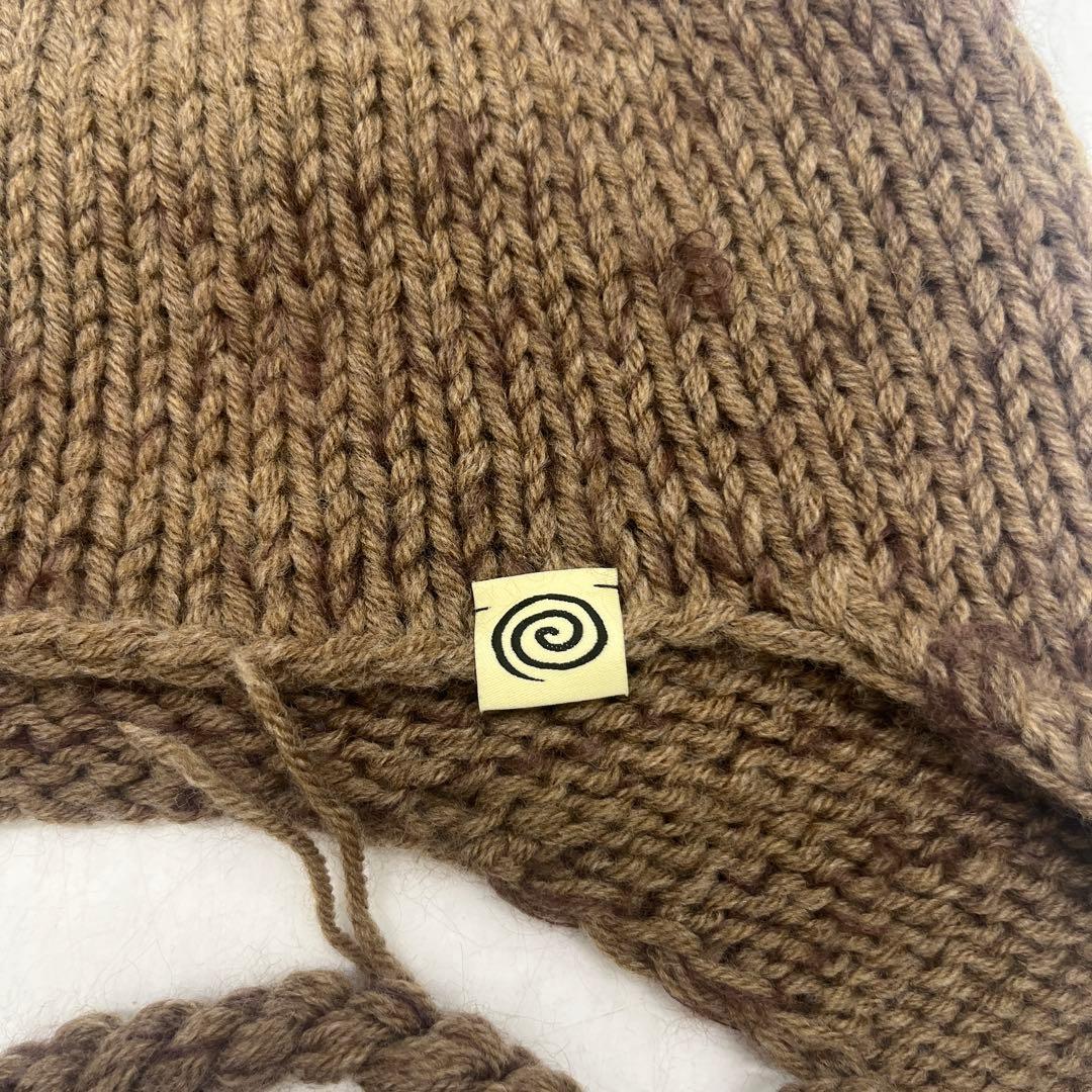 帽子 SOL soonerorlaterHAND-KNITTED FLIGHT CAP