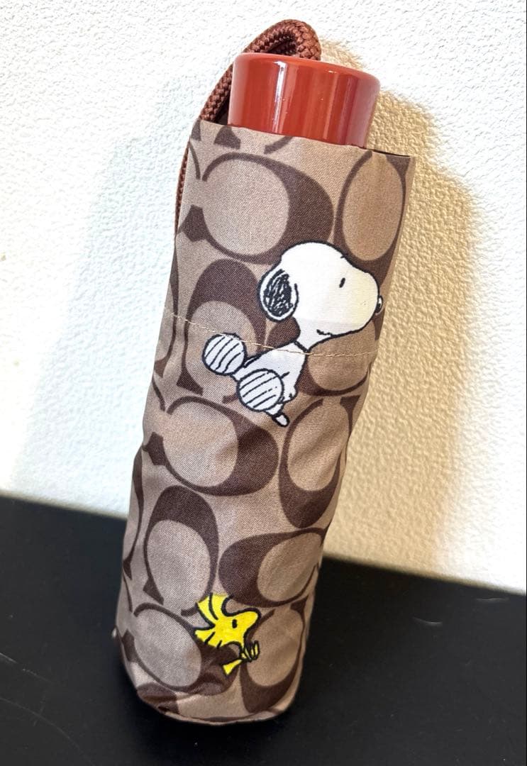 限定 COACH コーチ　折りたたみ　傘　スヌーピー