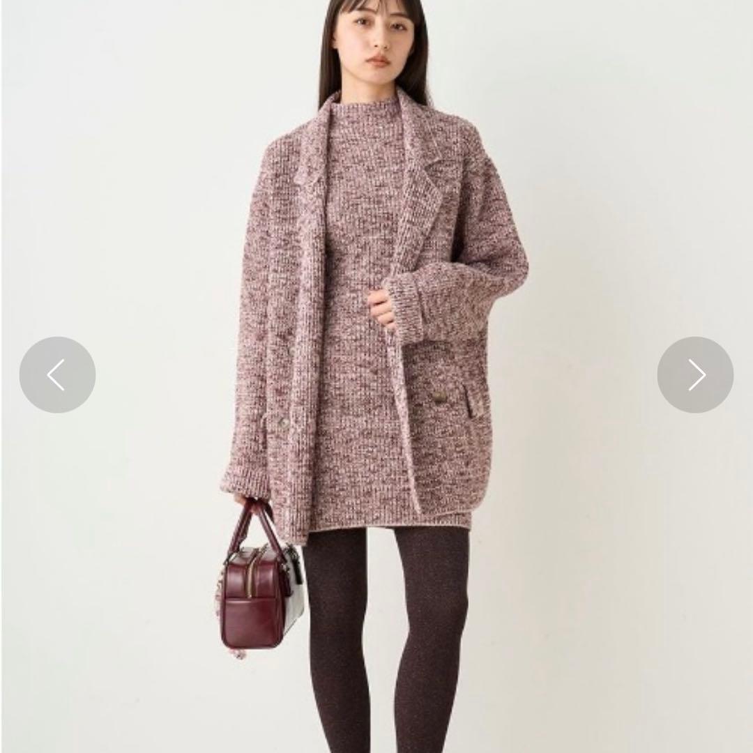 snidel ミニニットワンピース＆ニットジャケット セットアップ