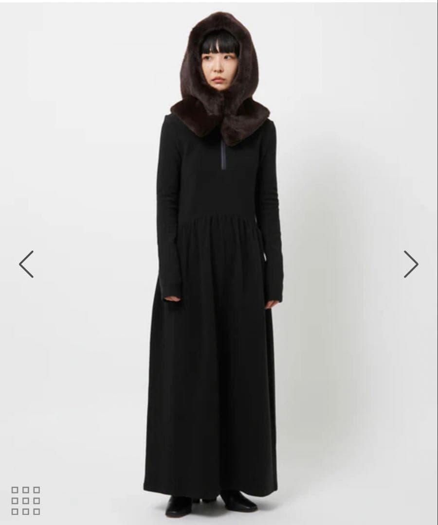 AMOMENTO アモーメント エコファー バラクラバ ブラウン アダムエロペ