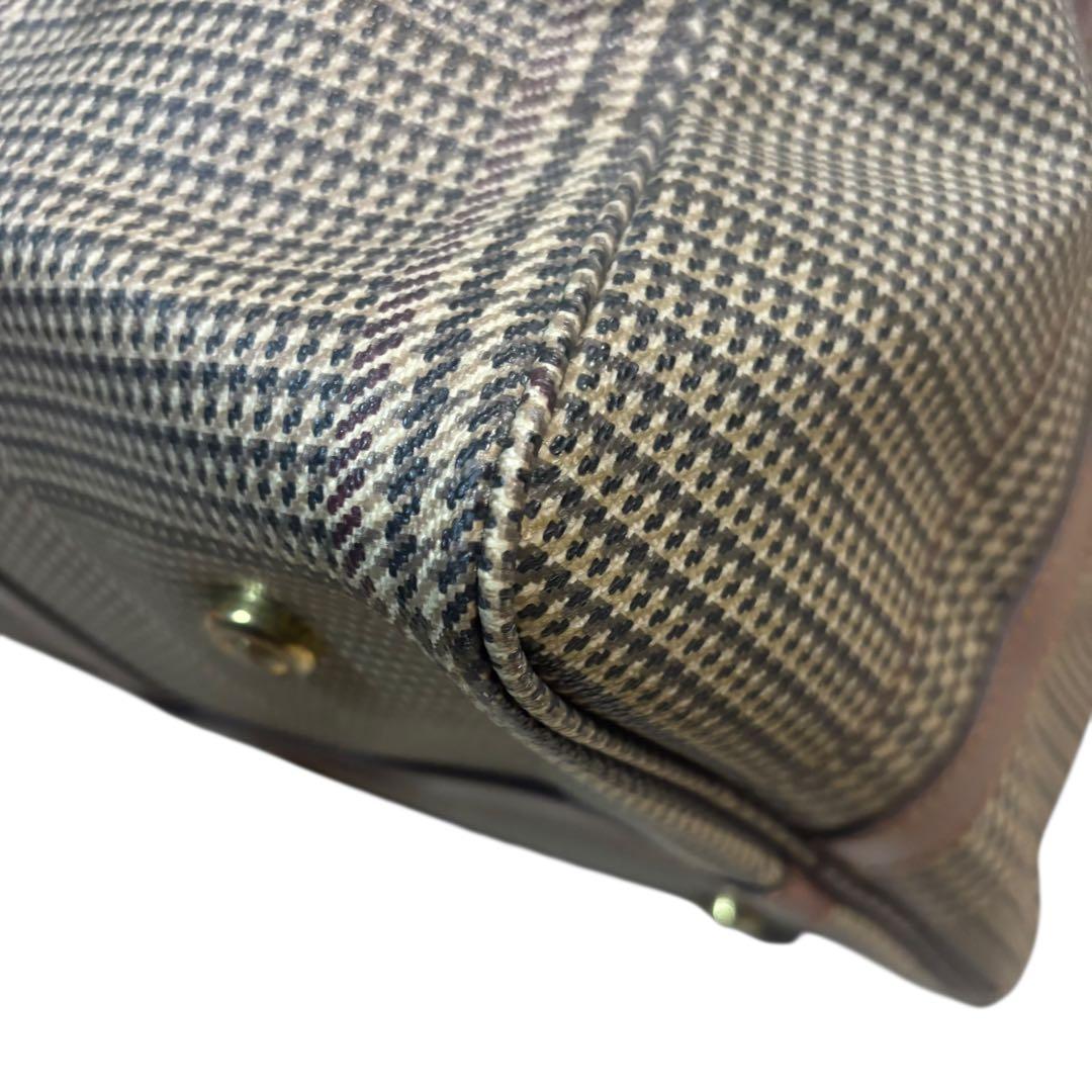 【希少】ポロラルフローレン　千鳥格子　ボストンバッグ　2way　大容量　ボストン