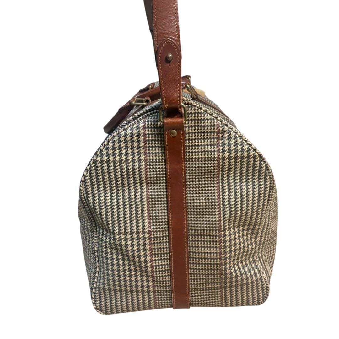 【希少】ポロラルフローレン　千鳥格子　ボストンバッグ　2way　大容量　ボストン