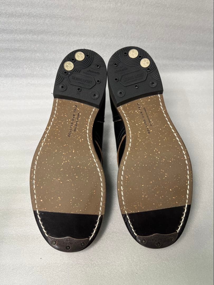 靴 ROLLING DUB TRIO COUPEN BLACK HORSEHIDE