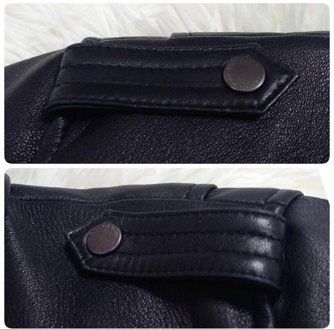 【極美品】BURBERRY LONDON ラムレザー レザージャケット Sサイズ