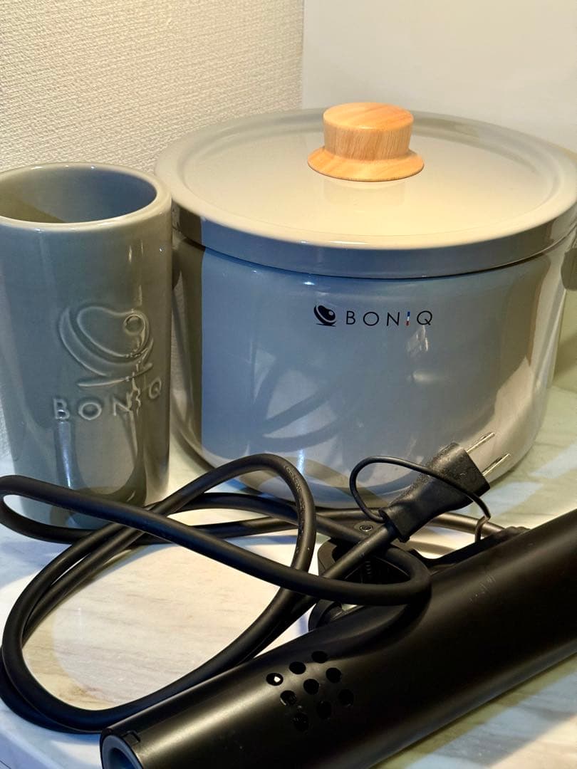 【美品】BONIQ 2.0 ボニーク ブラック、スタンド、ホーロー鍋セット