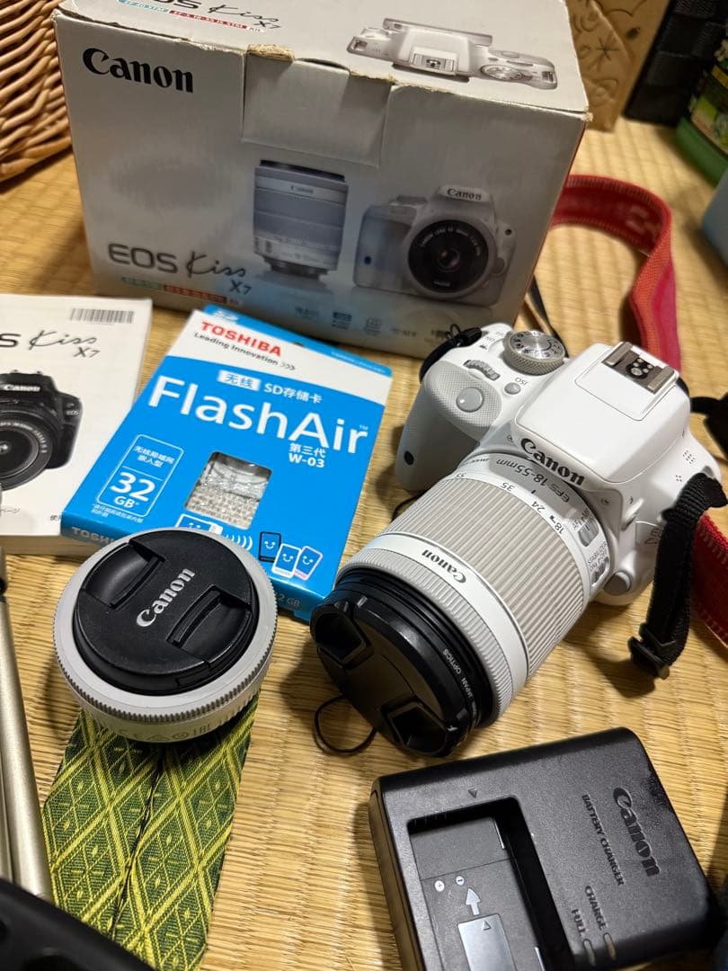 Canon EOS Kiss X7 ホワイト レンズ付き