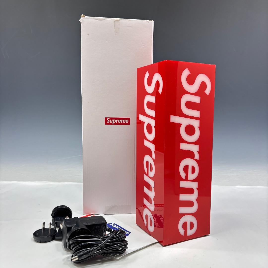 未使用【シュプリーム本物】ボックスロゴランプ/赤/2023FW