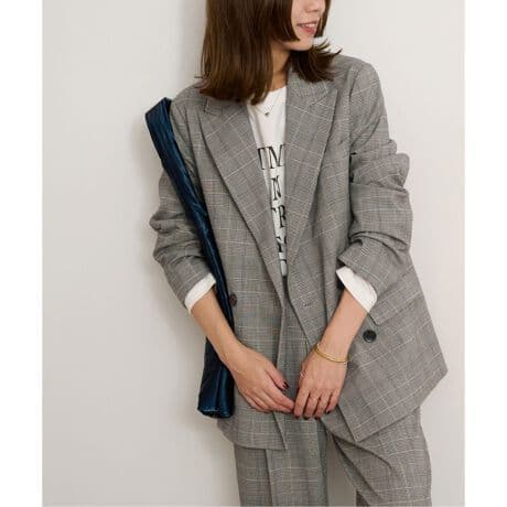 【極美品】ジャーナルスタンダード レリューム Wブレストチェックジャケット 38