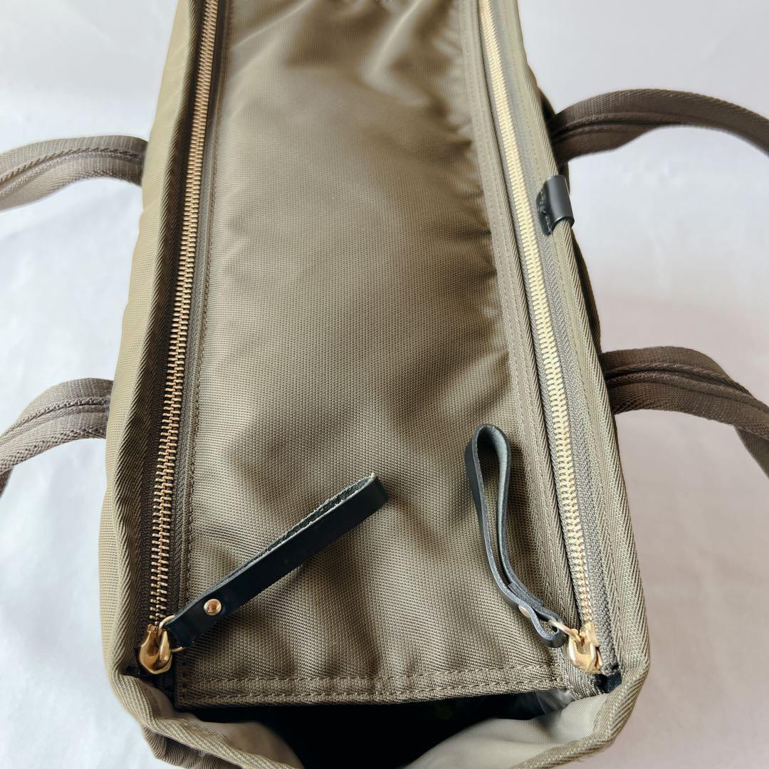 極美品✨ポーター　シア トートバック(L) 871-15120 オリーブ