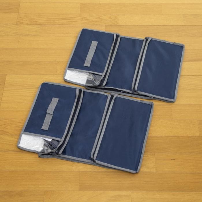 TEIJIN 乾っとデオケースLight【大/小セット】（各2個セット）ネイビー