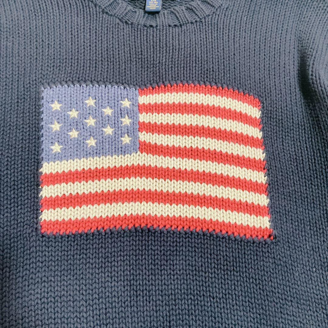キミ　POLO RALPH LAUREN 星条旗 ニット　セーター