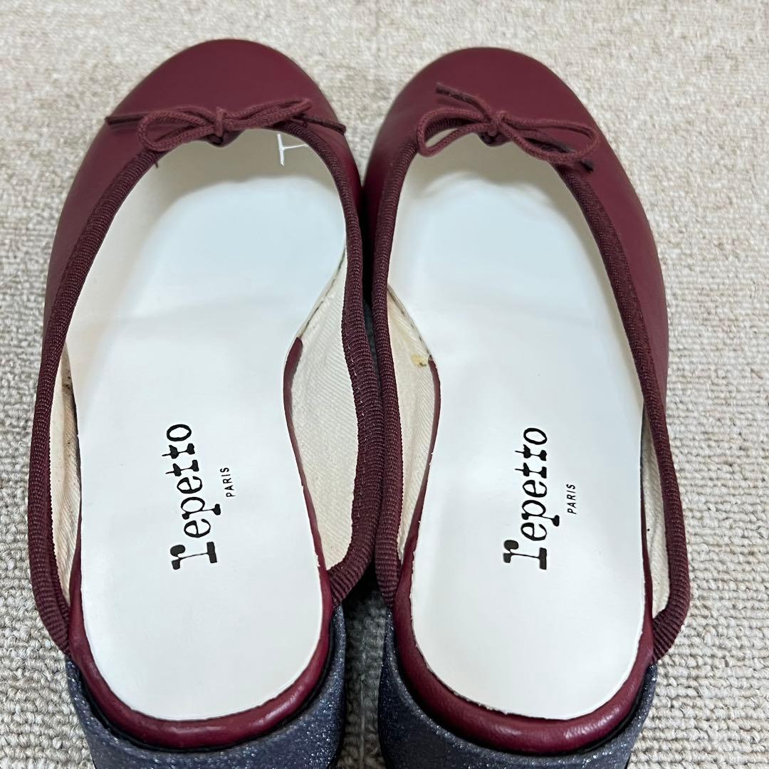 美品・希少✨レペット repetto バーガンディ ミュール EU37