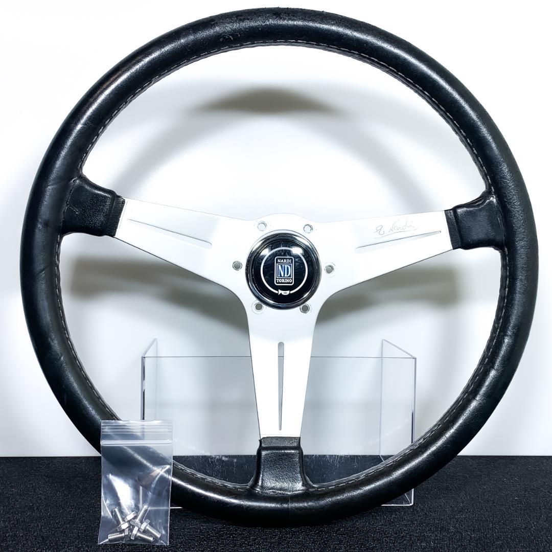 希少 大径39φ ナルディクラシック レザーステアリング 新品ホーンボタン付
