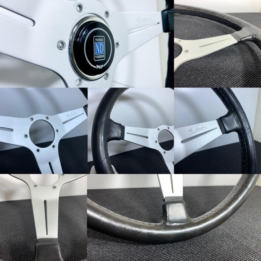 希少 大径39φ ナルディクラシック レザーステアリング 新品ホーンボタン付