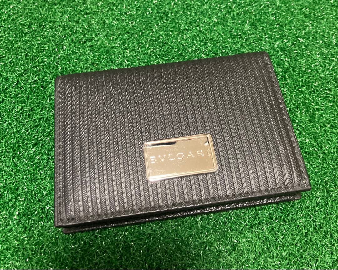 【美品】ブルガリ ミレリゲ エンブレムプレート カードケース 名刺入れ