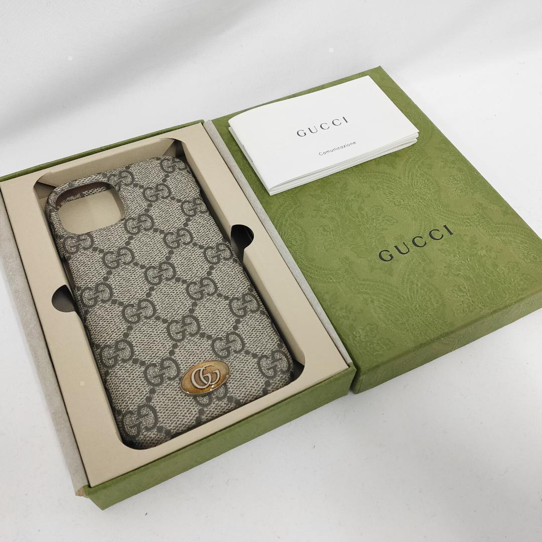 新品 未使用 グッチ オフィディア アイフォンケース iPhone14用