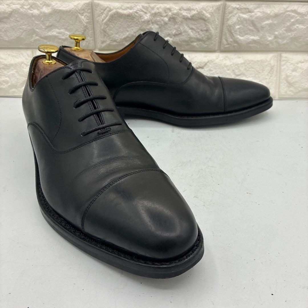 【美品】ジャランスリワヤ ストレートチップ 27.5 ビジネスシューズ 黒