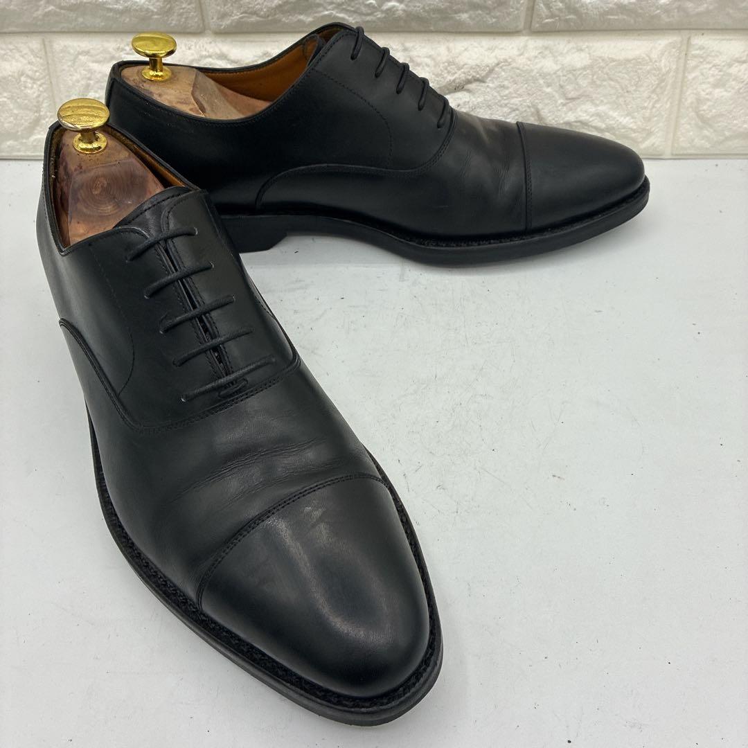 【美品】ジャランスリワヤ ストレートチップ 27.5 ビジネスシューズ 黒