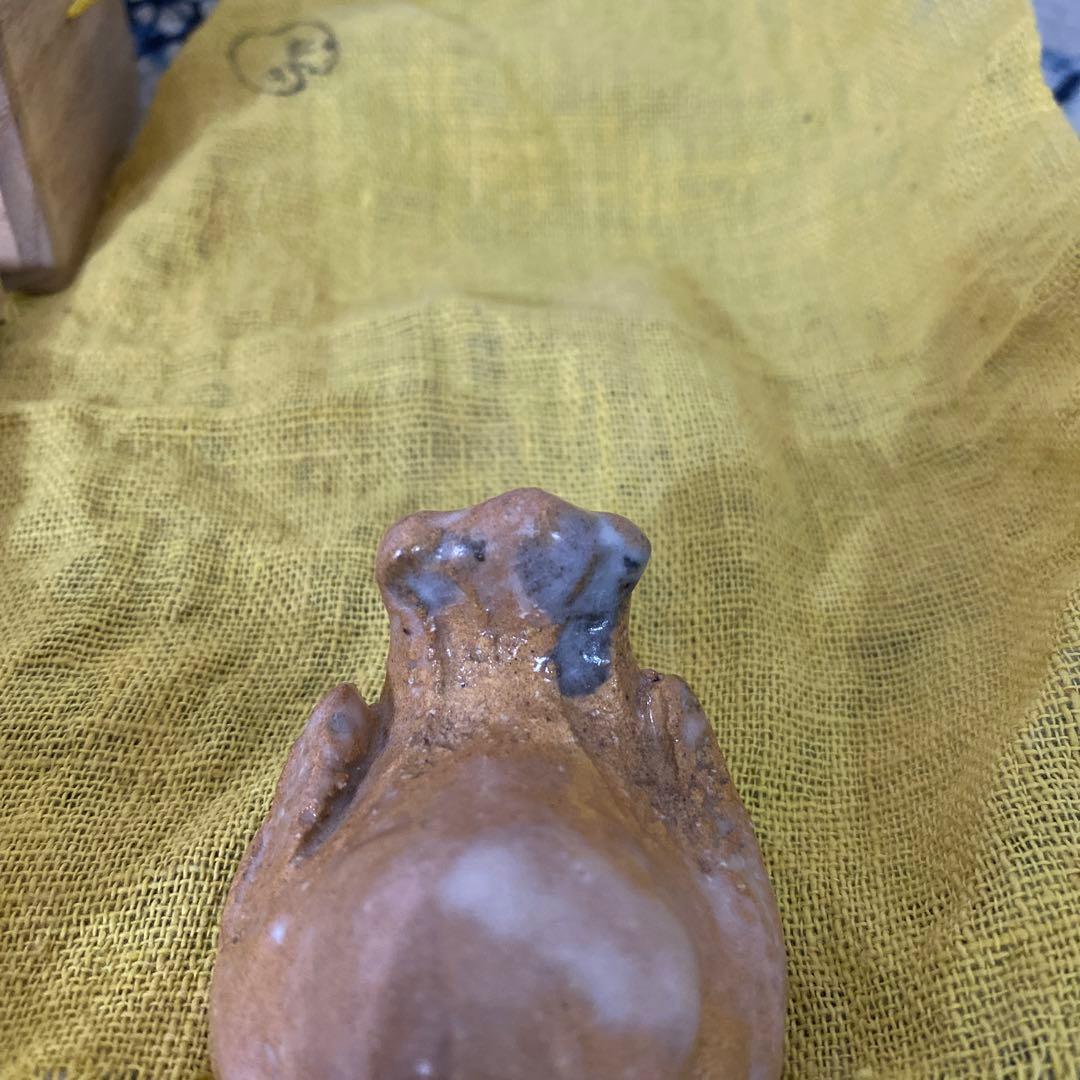 人間国宝　十代　三輪休雪　萩　香合　茶道具