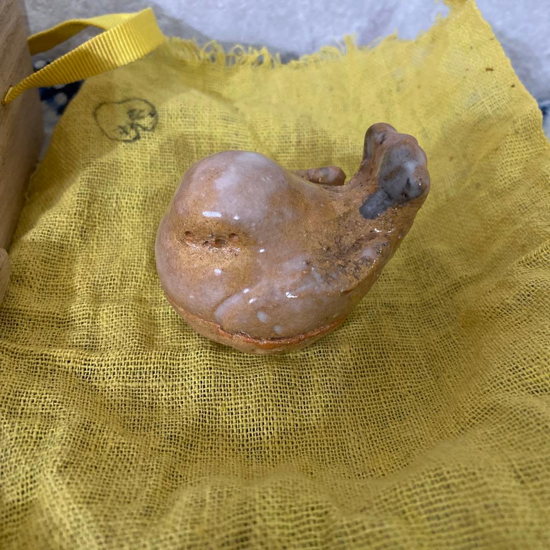 人間国宝　十代　三輪休雪　萩　香合　茶道具