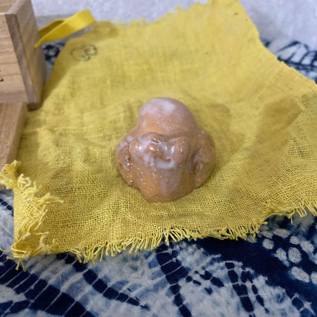 人間国宝　十代　三輪休雪　萩　香合　茶道具