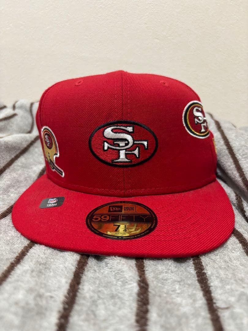 ニューエラ red 赤ドン キャップ 59FIFTY NFL サンフランシスコ