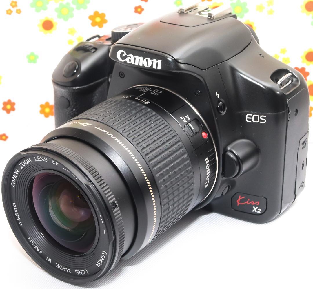 美品 キャノン Canon kiss x2☆スマホに転送☆お手軽一眼レフ♪