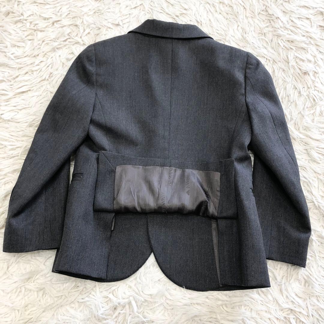 美品✨アルマーニジュニア　スーツ　セットアップ　チャコールグレー　4A106cm