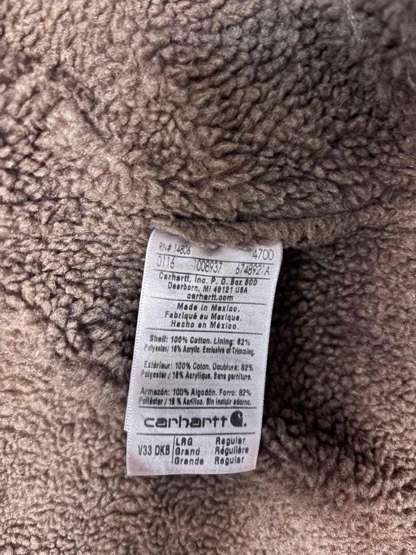 トップス 90S Carhartt boa vest dark brown Mexico